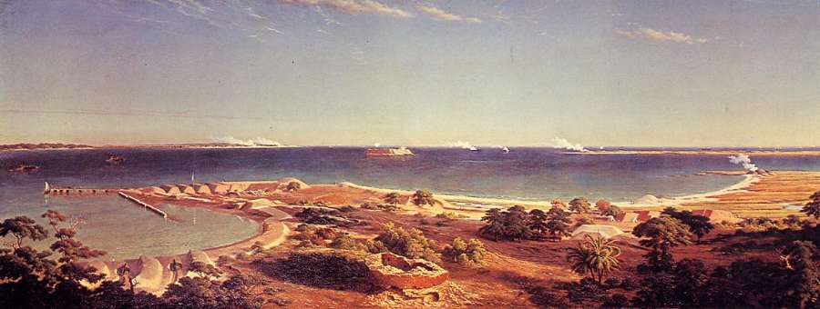 The Bombardment Of Fort Sumter by Albert Bierstadt