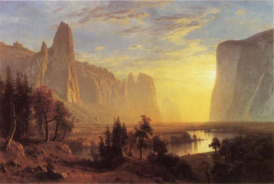 Yosemite Valley Yellowstone Park by Albert Bierstadt
