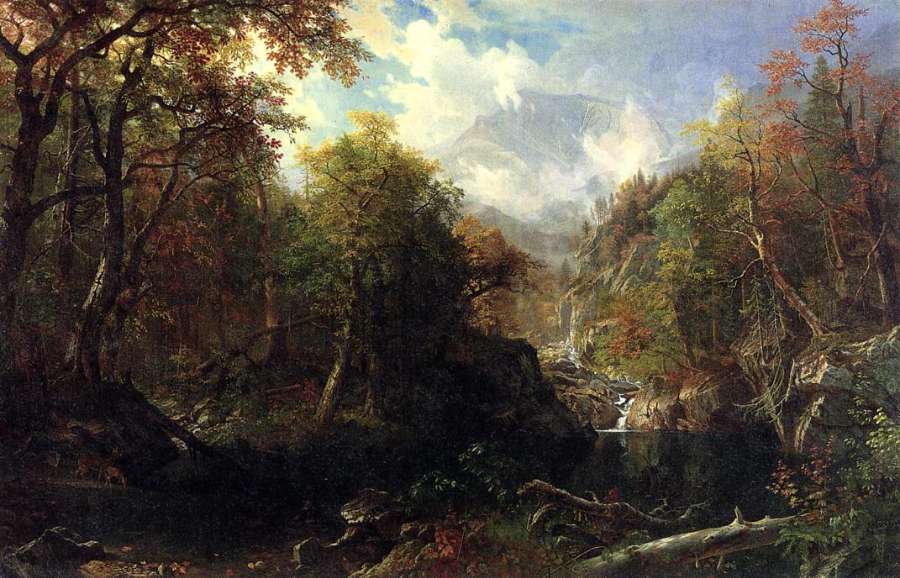 The Emerald Pool by Albert Bierstadt