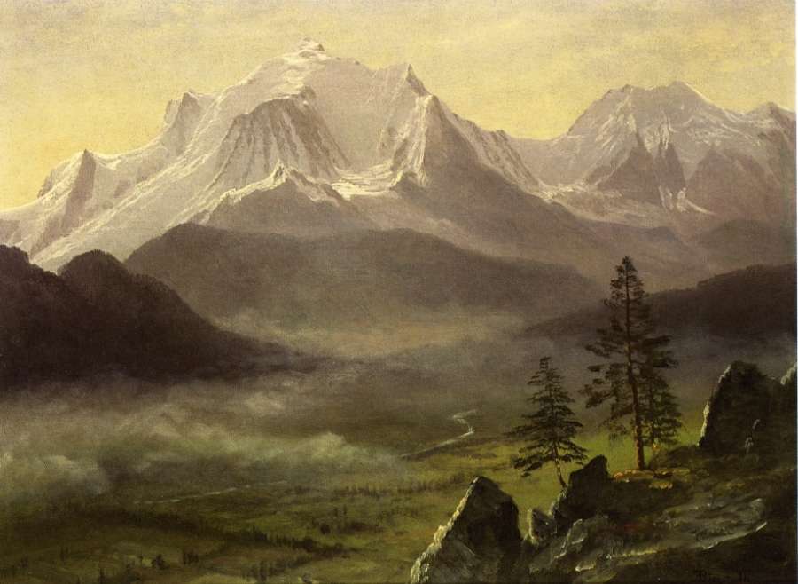 Grand Tetons 2 by Albert Bierstadt