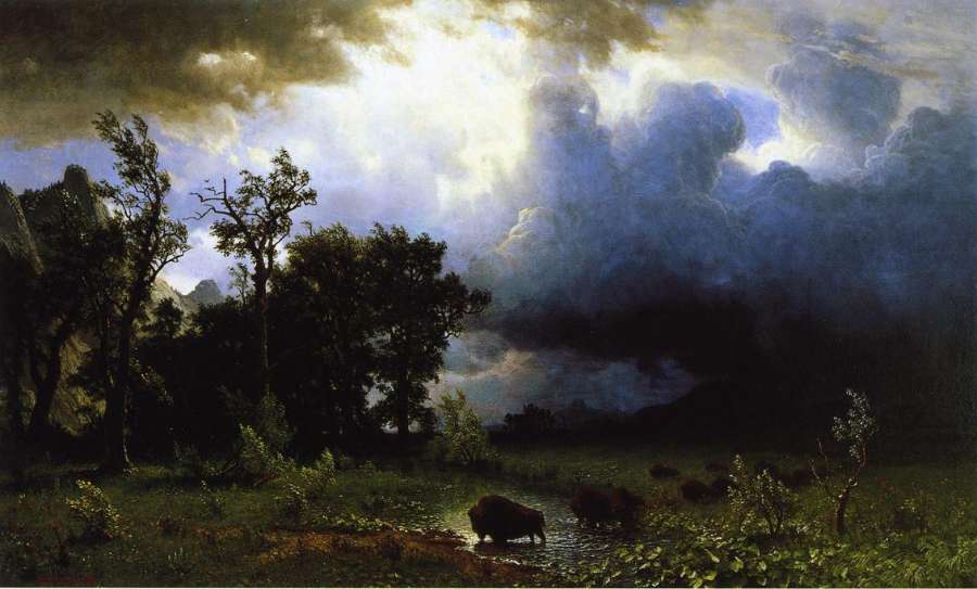 Buffalo Trail (or The Impending Storm) by Albert Bierstadt