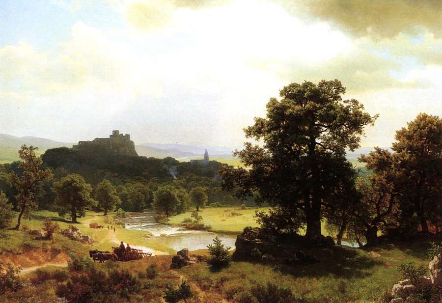 Day's Beginning by Albert Bierstadt