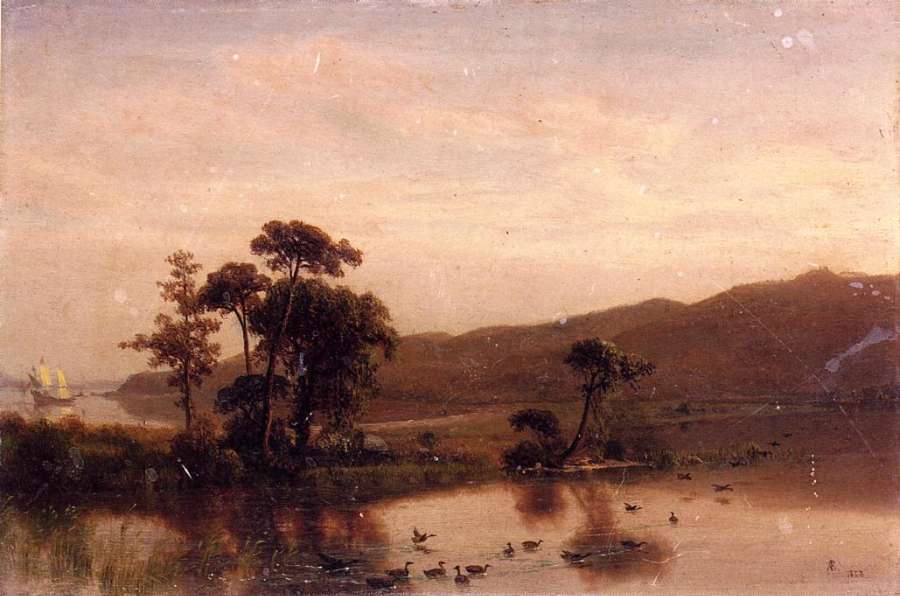 Study for 'Gosnold at Cuttyhunk, 1602' by Albert Bierstadt