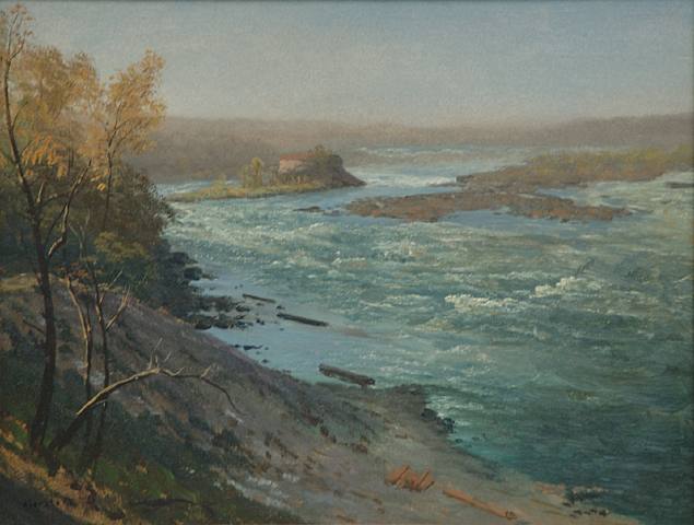 Upper Rapids, Niagara Falls by Albert Bierstadt