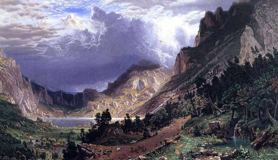 Storm in the Rocky Mountains, Mt. Rosalie by Albert Bierstadt
