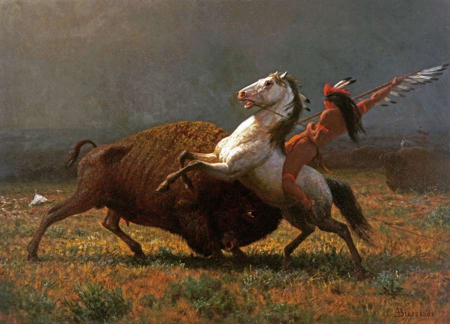 The Last of the Buffalo II by Albert Bierstadt