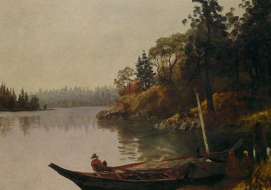 Salmon Fishing on the Northwest Coast by Albert Bierstadt