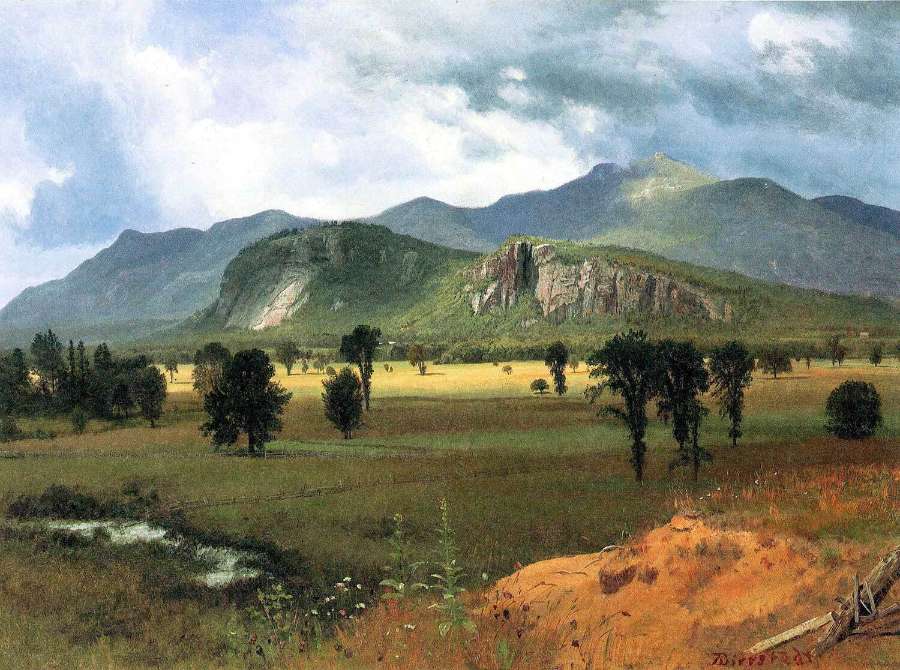 Moat Mountain Intervale, New Hampshire by Albert Bierstadt
