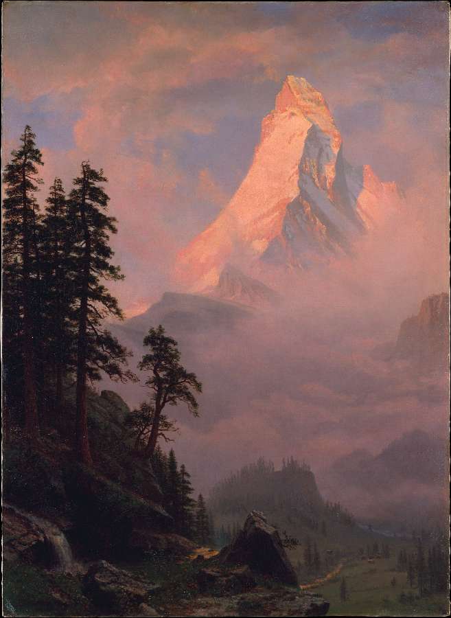 Sunrise On The Matterhorn by Albert Bierstadt