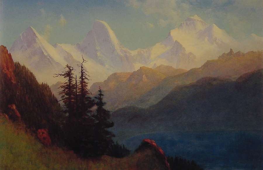 Splendour Of The Grand Tetons by Albert Bierstadt