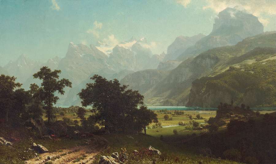 Lake Lucerne  Switzerland by Albert Bierstadt
