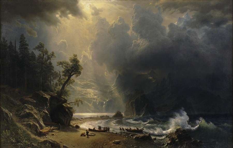 Puget Sound On The Pacific Coast by Albert Bierstadt