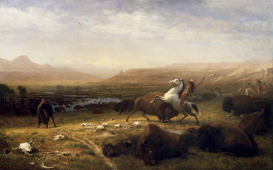 The Last Of The Buffalo by Albert Bierstadt