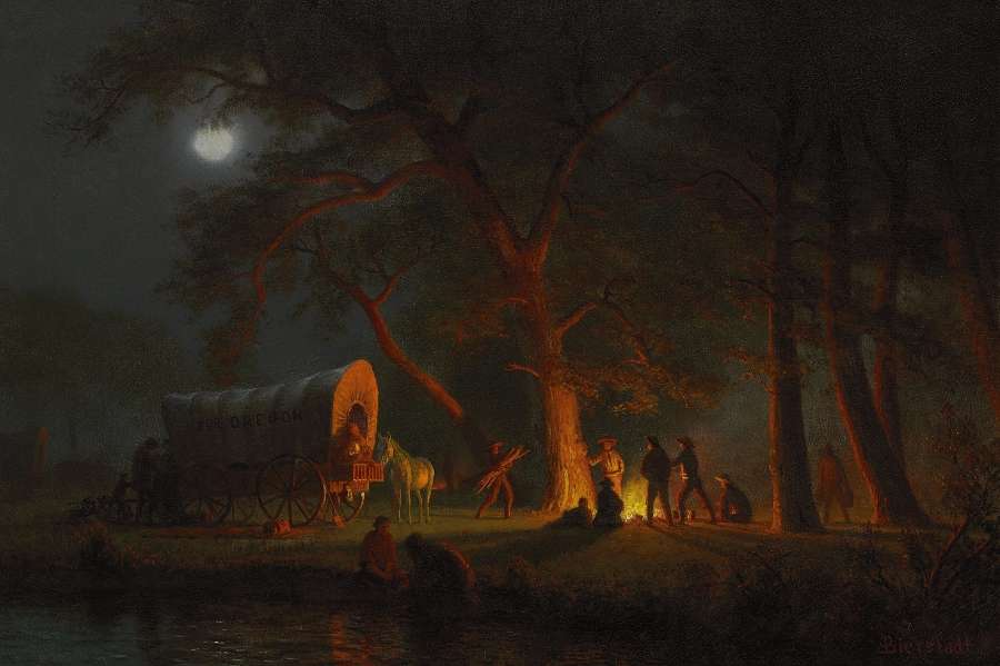 Oregon Trail by Albert Bierstadt
