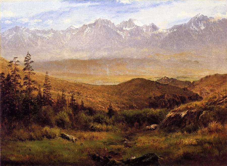 In The Foothills Of The Mountais by Albert Bierstadt
