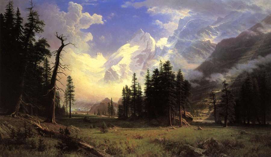 The Morteratsch Glacier  Upper Engadine Valley  Pontresina by Albert Bierstadt