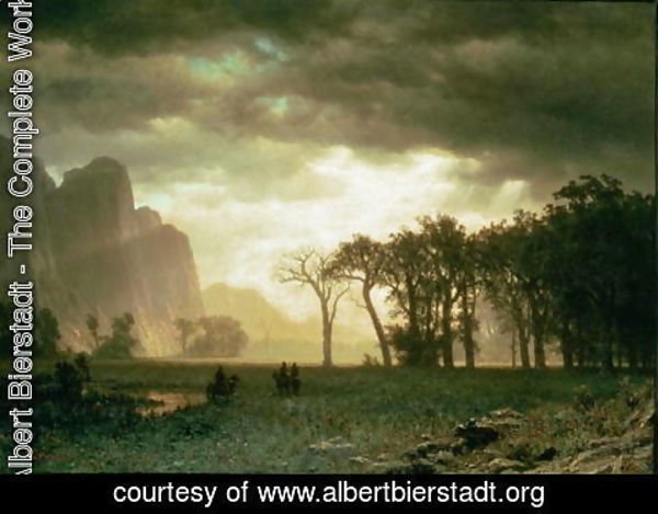 Albert Bierstadt - Passing Storm in Yosemite, 1865
