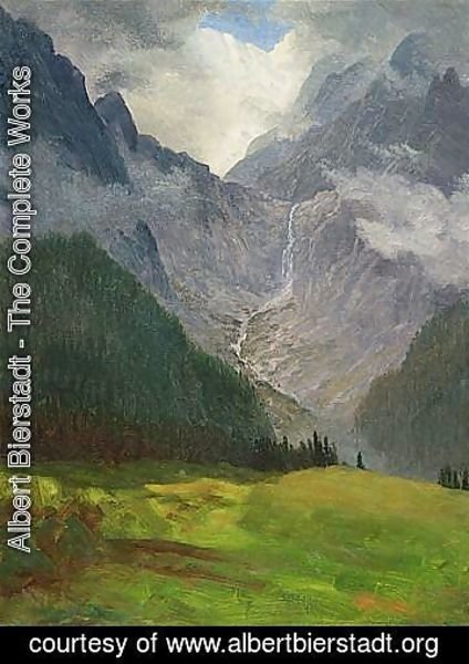 Albert Bierstadt - Storm in the Rocky Mountains