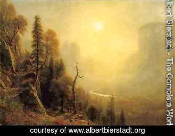 Albert Bierstadt - Study for "Yosemite Valley, Glacier Point Trail"