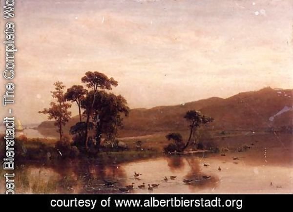 Albert Bierstadt - Study for 'Gosnold at Cuttyhunk, 1602'