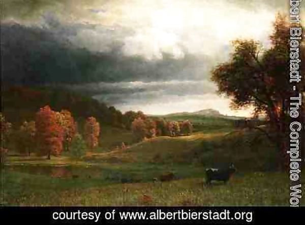 Albert Bierstadt - Autumn Landscape: The Catskills