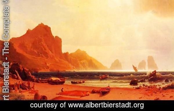 Albert Bierstadt - The Marina Piccdola, Capri
