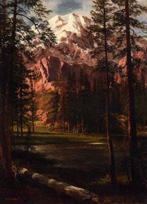 Albert Bierstadt - Mountain Lake I