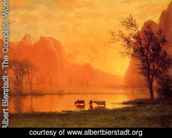 Albert Bierstadt - Sundown at Yosemite