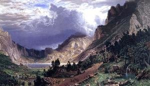 Albert Bierstadt - Storm in the Rocky Mountains, Mt. Rosalie