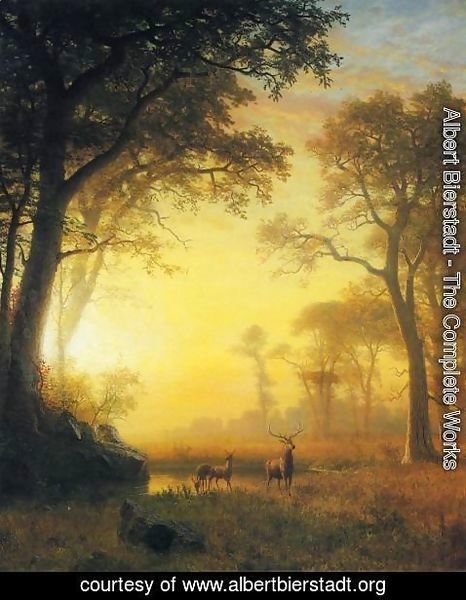 Albert Bierstadt - Light in the Forest
