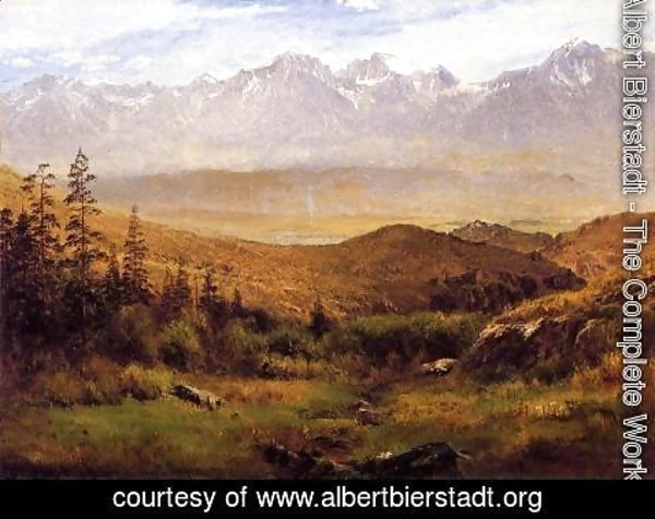 Albert Bierstadt - In the Foothills of the Mountains