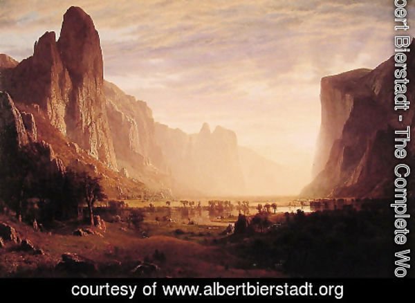 Albert Bierstadt - Looking Down Yosemite Valley, California