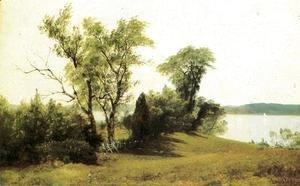Albert Bierstadt - Sailing on the Hudson