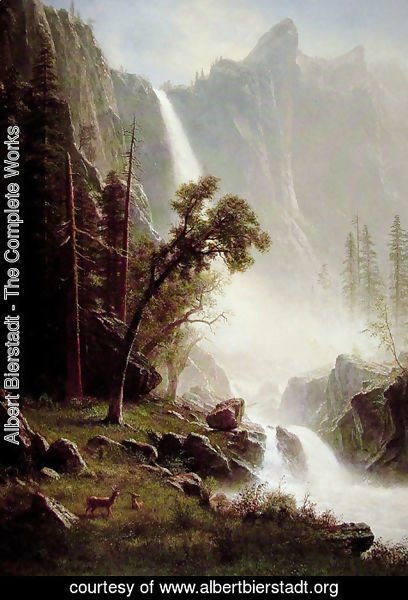 Albert Bierstadt - Bridal Veil Falls, Yosemite