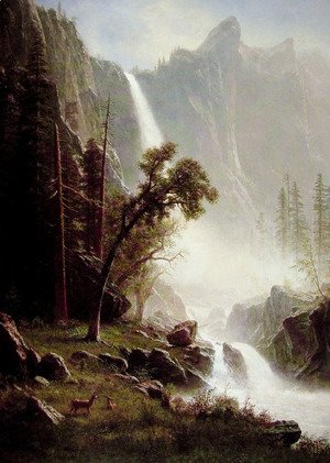 Albert Bierstadt - Bridal Veil Falls, Yosemite