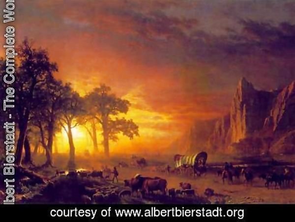 Albert Bierstadt - Emigrants Crossing the Plains