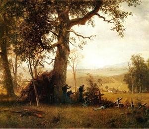 Albert Bierstadt - Guerilla Warfare (also known as Picket Duty in Virginia)