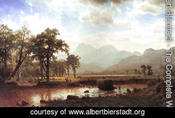 Albert Bierstadt - Crossing the river