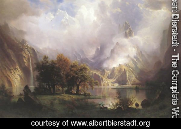 Albert Bierstadt - Rocky Mountain Landscape 1870