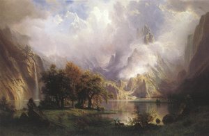 Albert Bierstadt - Rocky Mountain Landscape 1870