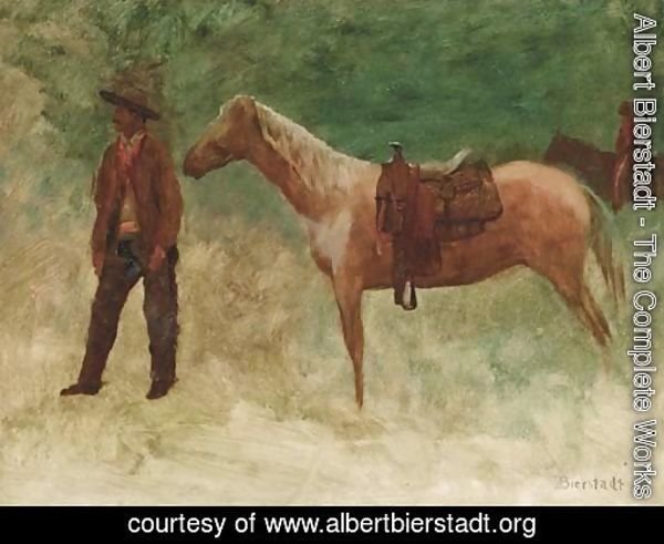 Standing Cowboy with Horse