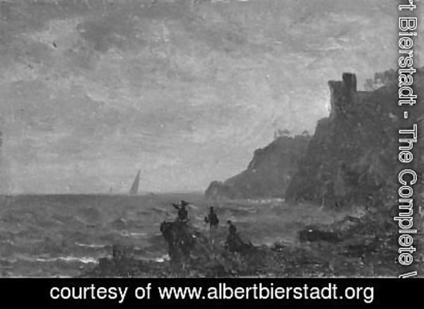 Albert Bierstadt - Figures Along The Coast Of Italy