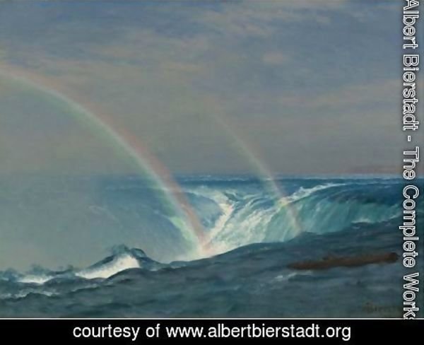 Albert Bierstadt - Home Of The Rainbow, Horseshoe Falls, Niagara