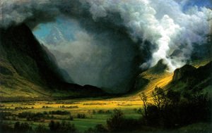 Albert Bierstadt - Storm in the mountains