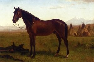 Albert Bierstadt - Portrait of a Horse