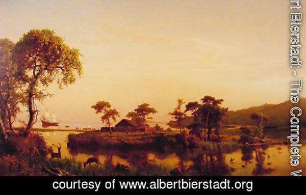 Albert Bierstadt - Gosnold at Cuttyhunk