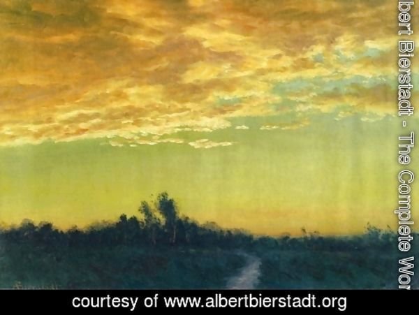Albert Bierstadt - Twilight over the Path