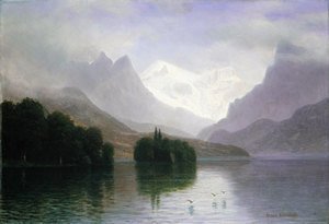 Albert Bierstadt - Mountain Scene