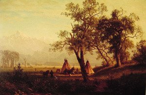 Albert Bierstadt - Wind River Mountains Nebraska Territory