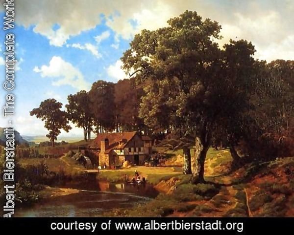 Albert Bierstadt - A Rustic Mill